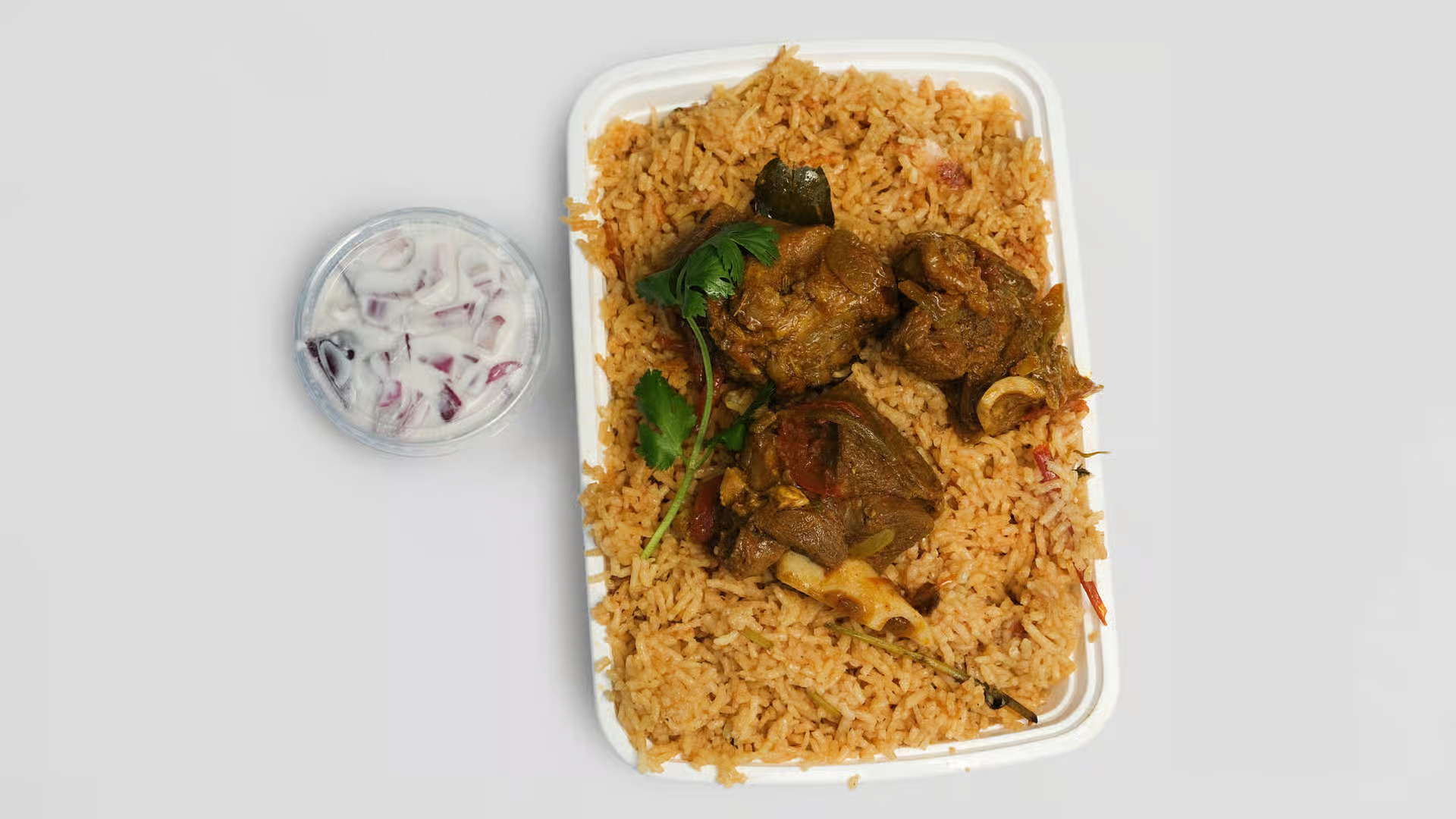 Mutton Biryani at Chennai Biryani House - Fragrant basmati rice layered with spiced mutton and aromatic herbs